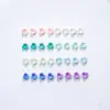 Decorações para Nail Art Flor de Três Pétalas Aurora 3D 6mm Flor Artificial Flor Seca Iridescente Acessórios para Unhas Materiais DIY Feitos à Mão