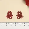 Mezcla 15 pintura roja festiva para bodas palabras felices bendición colgante DIY pulsera hecha a mano accesorios de joyería venta al por mayor