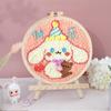 Bordado Poke Ruso Bordado a Mano DIY Paquete de Material Pintura con Lana Bordado en Pareja Poke Poke Poke Poke Show Aguja