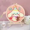 Bordado Ruso con Aguja Perforadora Kit DIY Pintura con Hilo Bordado de Pareja Punch Needle Divertido Bordado con Aguja Perforadora