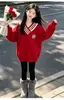 Suéter de punto para niña estilo universitario con cuello en V, Nuevo conjunto casual holgado Otoño/Invierno 2026, Conjunto de dos piezas de leggings para niños