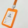 Capa de cartão de plástico transparente frente e verso Impressão Cordão Cartão de trabalho Cartão de ônibus Capa protetora Identificação de trabalho Corda Capa de cartão Cartão de trabalho