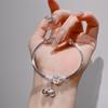 Pulsera Mobius Jiyan Pie de Plata de Ley 9999 Campana de Huang Caishen Pulsera de Nicho Pulsera de Dos Generaciones Regalo