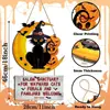 Artesanías de Madera Transfronterizas Señales de Puerta de Halloween Decoración del Hogar Señales Colgantes Regalos Decoración de Fondo del Hogar Decoración de Ambiente