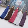 Borla de seda de hielo borla accesorios DIY nudo chino marcapáginas bolsita cordón para ventilador de coche decoraciones de borla