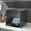 Protector Contra Salpicaduras de Aceite para Estufa Doble, Protector de Aceite Plegable Integrado para Estufa, Protector de Aceite Plegable para Estufa Doméstica Resistente a Altas Temperaturas, Tabla Anti-Salpicaduras de Aceite para Cocina