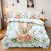 Juego de Cama de Tres Piezas Shein Temu Serie Pascua 3 Juego de Cama Decorativo de Tres Piezas Se Puede Emitir Jit