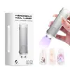 Luz de Manicura Portátil para Almacenamiento de Energía de Nuevo Producto Transfronterizo Estilo Foco Recargable a Mano No Negro Pantalla Lámpara de Secado Rápido para Esmalte de Uñas