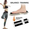 Estirador de Pies de Madera Entrenador de Equilibrio para una Pierna Tabla de Equilibrio de Ballet Tabla de Equilibrio para Fortalecimiento de Tobillo y Pie de Madera