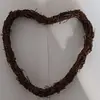 Corona Decoración Navideña Corona de Smilax Anillo de Vid Ramo Colgante Hecho a Mano Manualidad de Tejido de Ratán Material
