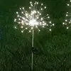 Luzes de fogos de artifício LED movidas a energia solar para jardins externos, pátios e gramados, fogos de artifício eletrônicos decorativos disponíveis para atacado