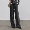 Pantalones rectos para mujer para otoño e invierno 2026, nuevos pantalones casuales de cintura alta ajustados para mujeres petite, pantalones deportivos de chándal, pantalones largos para mujer