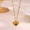 Colar Design Personalizado Retrô Zircônia Beija-flor Sol Lua Coração Inlaid com Diamante Luz de Luxo Toque de Alto Padrão Corrente de Clavícula Não Desbota