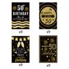 Amazon 50 Anos Festa Garrafa de Vinho Rótulo Adesivo Cinquenta anos Criativo Preto Dourado Adesivo Adesivo Adesivo