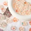 Flor de halo acrílica trevo de quatro folhas furo reto contas antigo pulseira diy pendente de carro material para contas de roupa em estoque