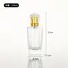 Frasco de Vidro Transparente com Fundo Espesso para Perfume, Frasco Vazio com Tampa Portátil, Frasco Recarregável para Perfume, Frasco de Vidro Cosmético com Borrifador