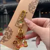 Año del Dragón Antiguo Fa Sha Dorado Afortunado Llavero de Coche Llavero Ping An Dios de la Riqueza Colgante de Bolsa Nuevo Estilo Chino