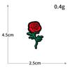 Bordado computador estilo nacional rosa ameixa bordado tecido adesivos adesivo termofusível passar costura-livre diy patch roupas atacado