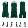 2025 Venda por Atacado Roupa de Basquete Infantil Roupa de Treino Masculina Roupa de Basquete Adulto conjunto Bolso Bilateral Estampado