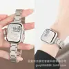 Adequado para Pulseira de Metal para Apple Watch com Fecho de Três Contas, Modelo Fino iWatch S11/9, Se/5/6 Luxo Leve