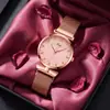 Relojes Creativos para Mujer al por Mayor en Stock con Lazo Correa Magnética Milanesa, Reloj de Red de Peces Girassol de Cuarzo para Mujer