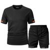 Conjunto de Traje de Malla de Secado Rápido Talla Europea Transfronterizo, Nuevo Estilo de Verano Camiseta de Manga Corta Traje Deportivo para Correr y Fitness, Secado Rápido
