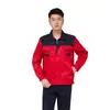 Conjunto de ropa de trabajo personalizado con bloques de color de primavera y otoño y franja reflectante para hombre, top de manga larga estilo marinero, ropa de trabajo de protección laboral para el sector eléctrico State Grid