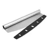 Cuchillo para Pizza Listo para Usar Transfronterizo Acero Inoxidable Comercial Doméstico Cortador de Masa Copo de Nieve Cortador de Pastel de Turrón Balancín para Hornear
