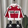 8853 Jaqueta Infantil 2026 Outono Nova Moda Jaqueta de Motociclista Infantil Jaqueta da Moda Tendência para Meninos Jovens
