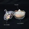 Cuenco desmagnetizador de cristal natural, piedra en bruto de cristal blanco, pulsera de piedra triturada, pulsera, piedra de purificación y desmagnetización, recipiente para guardar joyas