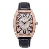 Día de San Valentín Shake Live Cuadrado de Pareja Correa de Reloj de Cuarzo Barril Completo de Diamante Traje de Reloj para Hombres y Mujeres