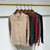 Cardigan de Tricô Novo Miyake Top Jaqueta Feminina com Zíper Outono Nanyou Roupas Femininas Dongdaemun Coreana Venda Direta da Fábrica