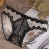 # 1341 # Calcinhas de Renda Japonesas Populares para Mulheres, Calcinhas Femininas de Cintura Baixa em Malha Sexy Respirável de Seda Gelo de Algodão Puro