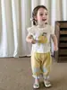Ropa para Niños Zhe Li Camiseta de Manga Corta para Niñas Estilo de Verano Delgado 2026 Ropa de Malla Casual para Niños Top para Bebé Clase A