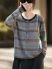 Cardigan de Lã de Malha Fina Color Block para o Dia a Dia Versátil com Listras Jaqueta de Tricô Design Clássico Outono-Inverno Nova Peça de Cima