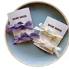 Linda Chica de Ballet de Belleza Pinza para el Cabello de Algodón con Lazo Tocado Lateral Dulce Tarjeta para el Flequillo Alto Valor
