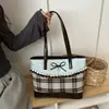 Bolsa de ombro doce com laço da moda estilo coreano 2026 inverno bolsa tote de grande capacidade alta qualidade bolsa feminina elegante