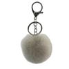 Colgante de bola de piel de conejo Rex de imitación de fábrica 6cm adornos para bolso de mujer llavero de bola de piel accesorios de ropa para zapatos y sombreros al por mayor