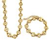 Corrente de Pressão de Óleo Quente Transfronteiriça Banhada a Ouro 18K de Aço Titânio Losango Corrente Japonesa para Clavícula Moda Versátil Pulseira Colar Lote