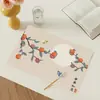 Nuevo Tapete de Té Estilo Chino, Impermeable, Resistente al Aceite, Secado Rápido, Tapete de Mesa de Cuero de PU, Una Pieza en Stock, Personalización al por Mayor