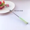 Batidor de Huevos de Acero Inoxidable con Mango de Cerámica en Forma de Flor del Fabricante para Hornear en Casa, Batidor Compacto de Huevos y Crema, Mini Herramienta de Repostería