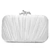 2025 Novo Clutch Plissado Transfronteiriço Bolsa de Noite Bolsa de Banquete Bolsa para Vestido de Noite Feminino Bolsa de Noite para Casamento