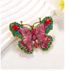 Broche Borboleta de Cristal Vintage Broche Animal Camélia de Luxo Leve de Alta Qualidade Fivela de Alfinete de Corsage Feminino Roupas