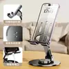 Soporte de Escritorio Plegable Giratorio para Teléfono, Soporte Mecánico Perezoso para Tablets, Soporte Universal para Estudiar y Transmisiones en Vivo
