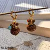 Pendientes de Perla Barroca Estilo Medieval, Pendientes de Lujo Ligero y Gama Alta, Pinzas para Orejas y Pendientes de Borla de Nicho Inspirados en el Diseño