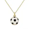 Collar de Fútbol, Cadena Sencilla y Linda de Aleación con Goteo de Aceite para Clavícula, Accesorios Deportivos para Hombres y Mujeres al por Mayor, Copa del Mundo