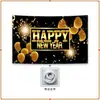 Tecido de Fundo de Ano Novo Personalização Decoração de Festa de Festival Arranjo Exclusivo de Comércio Exterior da Amazon Banner Fonte de Fábrica