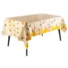 Nova Toalha de Mesa com Impressão de Animal Cartoon Perolado Transfronteiriça em Filme de Alumínio Decoração Impermeável e à Prova de Óleo para Festa de Festival Familiar Aniversário