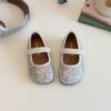 Zapatos de Princesa para Niñas Primavera y Otoño 2025 Estilo Pequeño Fragante Zapatos de Cristal para Niñas Zapatos Brillantes de Moda para Niñas Pequeñas de Suela Suave