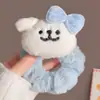 Lazo Creativo Lindo de Pingüino Pez de Dibujos Animados para el Cabello para Mujeres con Cabeza de Bola y Coleta Lateral Diadema Peluche Otoño e Invierno